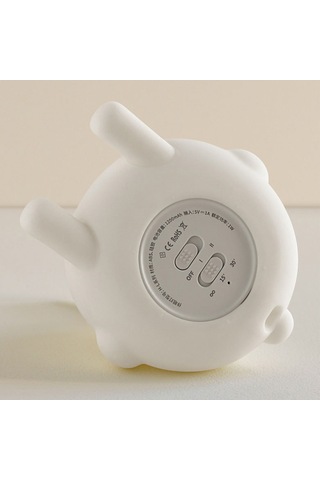 Cbtx Karikatür Katlanmış Kulak Tavşan Abs + Silikon Led Gece Lambası Şarj Edilebilir Başucu