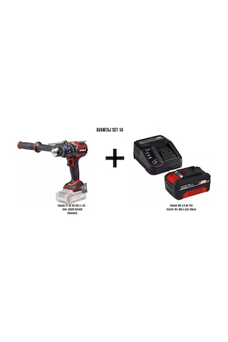 Einhell Set-14 Einhell Tp-cd 18/120 Li-i Bl Akülü Darbeli Vidalama+einhell 18v 4,0 Ah Pxc Starter Kit, Akü & Şarj Cihazı