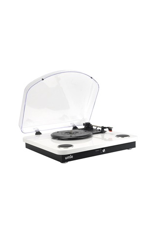 Umie Bemol Beyaz Piano Kaplama 10w Bt İn, Bt Out, Rca, Usb Özellikli Nostaljik Pikap