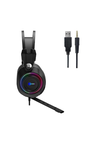 Lecoo Ht405 Rgb Kablolu Kulak Üstü Oyuncu Kulaklığı