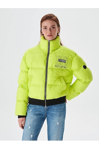 Ltb Bobaba Kadın Mont-5387 Fosfor Yeşil