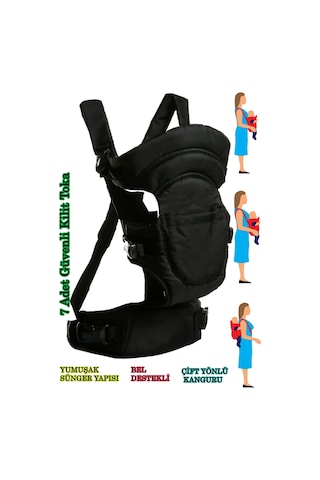 U.S.F. Çift Yönlü Bel Destekli Ergonomik Lüx Bebek Taşıma Kangurusu
