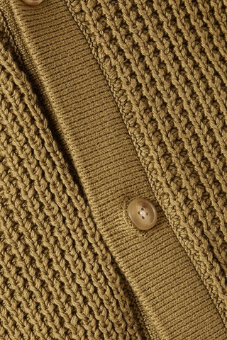 Selected Homme Pamuklu Rahat Kesim Hırka, Minimalist Ve Modern Erkek Stili Yeşil