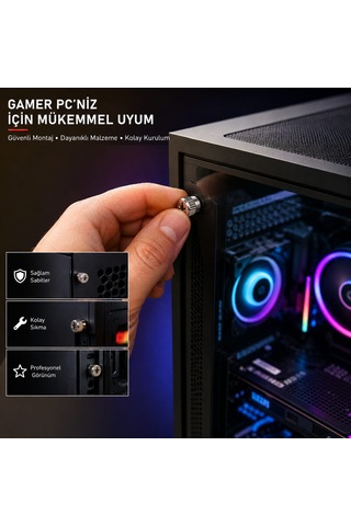 Gamer Bilgisayar Kasa Vidası - 4 Adet