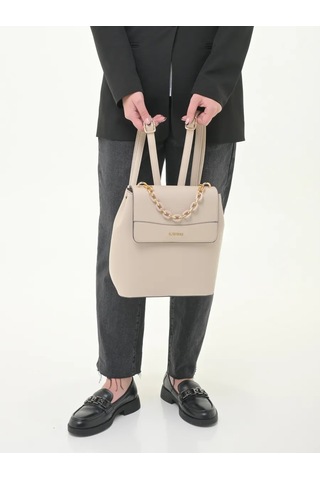 Daniele Patrici Şehir A5 Deri Sırt Çantası 210533372 Bej