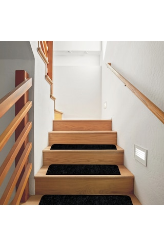 Beylini Kaymaz Merdiven Halısı Kendinden Yapışkanlı 1 Adet 20x75 Siyah