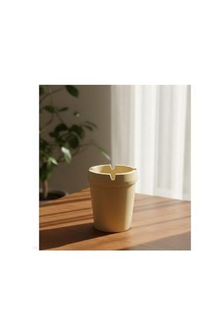 Duman Kanallı Modern Plastik Küllük, 10 Cm Yükseklik