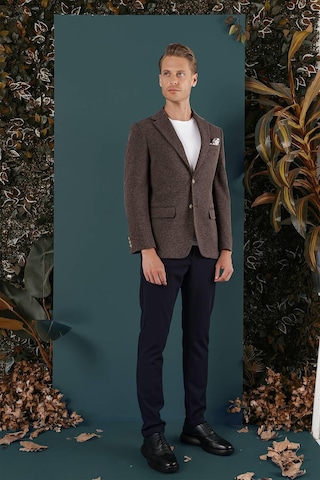 C 653 Slim Fit Kahve Spor Ceket Kahverengi