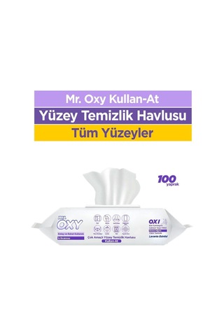 Mr. Oxy Lavanta Kokulu Yüzey Temizlik Havlusu 100'lü