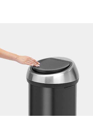 Brabantia Çöp Kutusu Büyük Boy 60 Lt Dokunmatik Matt Black 402548
