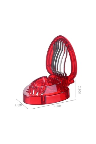 Çilek Dilimleme Kesici Çilek Tart Çilek Soyucu Meyve Yaprağı Kök Sökücü Salata Kek Yumurta Araçları Mutfak Aksesuarları Kırmızı