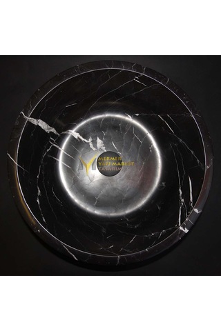 Toros Siyah Mermer Dizayn Çanak Lavabo