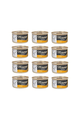 Miamor Pastete Tavuklu Konserve Yetişkin Kedi Maması 12 x 85 G