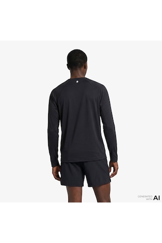 Salomon Shkout Core Ls Erkek Siyah T-shirt Lc2424400