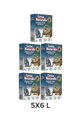 Cattus Naturalia Ceviz Kabuğundan Yapılmış Doğal Kedi Kumu 5 x 6 L