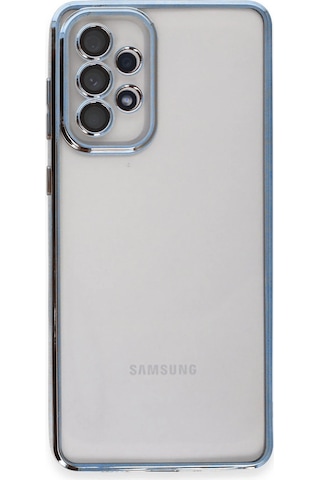 Gld-spt- Newface Samsung Uyumlu Galaxy A53 5g Kılıf Razer Lensli Silikon - Açık Mavi