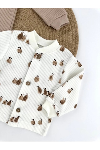 Svetik 2'li Yeni Doğanlar İçin Düğazlı Body Seti 391020892 Sütlü