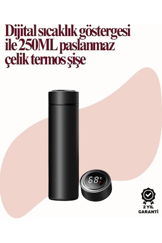 Ceylan Adam Uzun Süre Isı Koruma Sağlayan Dijital Göstergeli Termos Çok Renkli