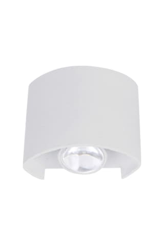 Monyee Alüminyum İç Mekan Led Duvar Lambası, Çift Yönlü Aydınlatma, Beyaz Kasa, 2w, 85-265v Beyaz