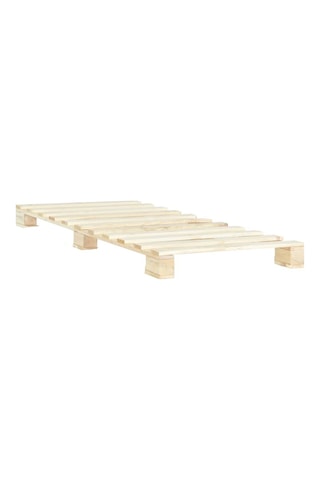 Masif Ahşap Platform Natural Karyola Masif Ahşap Natural 100x200
