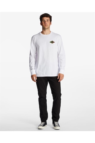 Billabong Crayon Wave Ls Erkek Tişört Abyzt01719-Wht