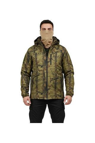 Mysia Outdoor Soft Shell Mont Orman Desen Haki Çift Kat Polarlı Çok Renkli