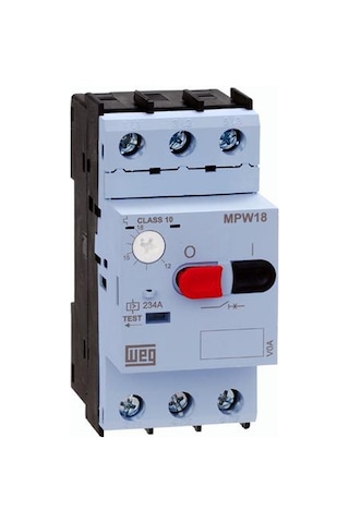 Weg Mpw18-3-d016 0,37/0,55 Kw, 1,0 1,6 A, 100 Ka, 18 A Anma Akımı, Motor Koruma Şalteri