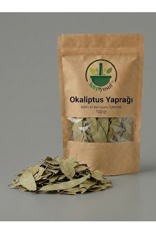 İxirciyusuf Okaliptus Yaprağı Okaliptüs Eucalyptus Leaf Eucalyptus Globulus Kurutulmuş Bitki 100 G Doğal