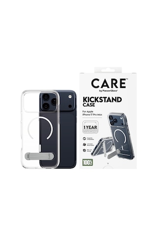 Care By Panzerglass Feature Apple Uyumlu iPhone 17 Pro Max Transparent Ayaklı & Magsafe Kılıf