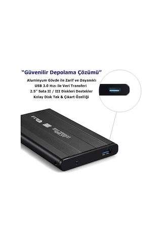 Hdd Kutusu Harddisk Kutusu 2.5 İnch Sata Ssd Usb 3.0 Harici Kutu