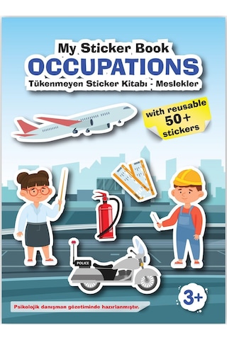 My Sticker Book '' Occupations'' , Tükenmeyen Sticker Kitabı Meslekler