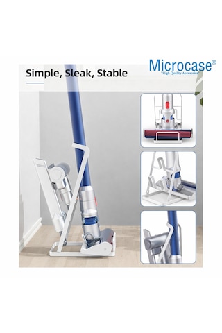 Microcase Şarjlı Süpürgeler İçin Metal Ayaklı Stand Düzenleyici - Beyaz Al5047 Beyaz