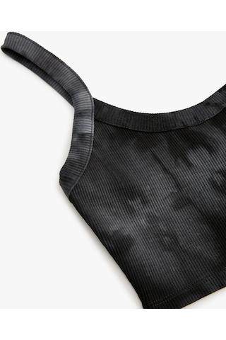 Koton Sporcu Yarım Atlet Batik Desenli İnce Askılı Slim Fit Gri Desenli 4sak30085nk 4SAK30085NK0D2 Gri
