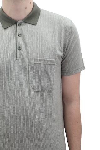 Santa Dmctekstil Erkek Aresta-001 Desenli Klasik Kesim Rahat Kalıp Tek Cepli Polo Yaka T-shirt Haki