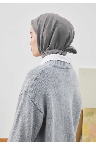 Bambu Kraş Eşarp Tesettür Giyim, Hafif, Rahat, Şık, Yüksek Kalite, Hijab, Scarf, Shawl Gri