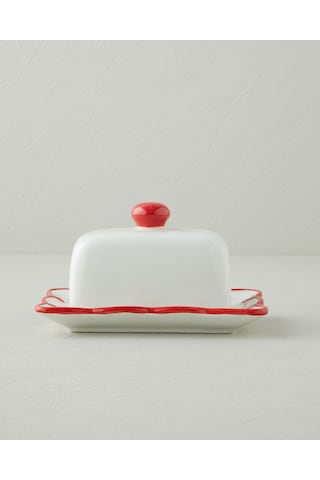 English Home Lovely Loop Dolomite Sunumluk 18x13 Cm Kırmızı
