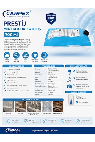 Carpex Prestij Mini Köpük Kartuş 700 Ml