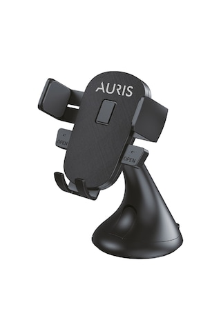 Auris H16 Vantuzlu 360 Döner Araç İçi Telefon Tutucu Siyah