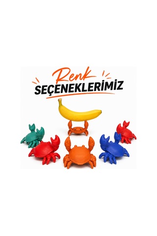 Yengeç Tasarımlı Kalem Tutucu Organizer Dekoratif Masaüstü Kalemlik Eğlenceli Ofis Aksesuarı Siyah - Beyaz