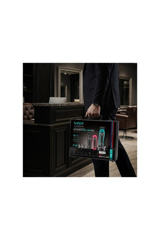 V-035t Sakal Ve Ense Çizim Makinesi Şarjlı Berber Trimmer - 9000 Rpm, Güçlü Batarya