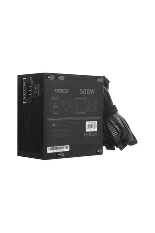 Everest Eps-500a Real 500w 4 Sata 12cm Fanlı Oyuncu Pc Destekli Power Supply Psu