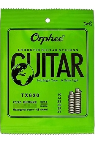Orphee Tx620 Akustik Gitar Teli 10-47