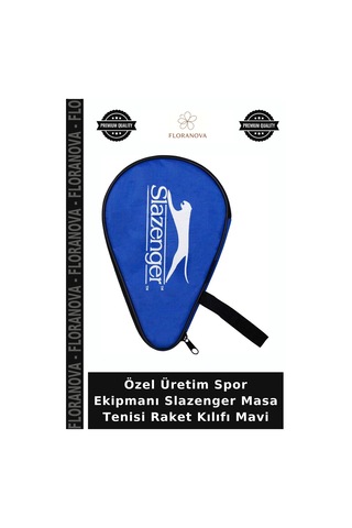 Özel Üretim Spor Ekipmanı Slazenger Masa Tenisi Raket Kılıfı Mavi