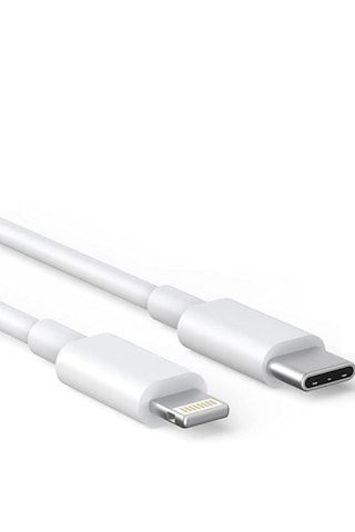Type-c Usb To Lightning Apple Uyumlu iPhone Ile 1 Metre Şarj Kablosu Beyaz Kablo
