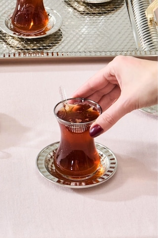 Karaca  Nehir 19 Parça Çay Seti