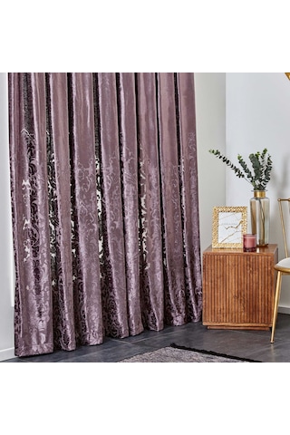 Karaca Home Volante Mürdüm Perde 12 Parça Çeyiz Seti Mürdüm