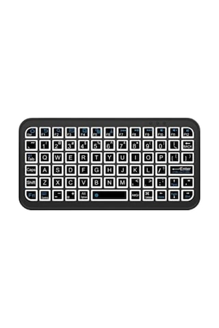 Kompakt Siyah Rgb Işıklı Bluetooth Mini Klavye 12788075