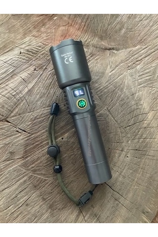 Gld 217 Pro El Feneri Şarjlı Lamba Projektör Uzun Menzilli Led Kamp Feneri Siyah