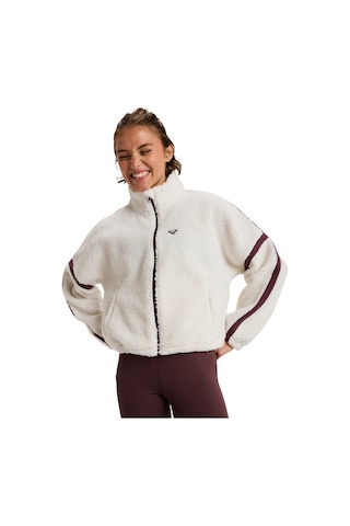 Roxy Roxy Boundless Spirit Zippered Kadın Beyaz Polar Ceket Wcf0 Beyaz
