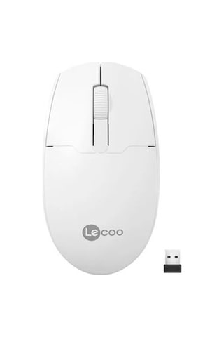 Lenovo Lecoo Ws204 Kablosuz 1200dpı 3 Tuşlu Beyaz Optik Mouse